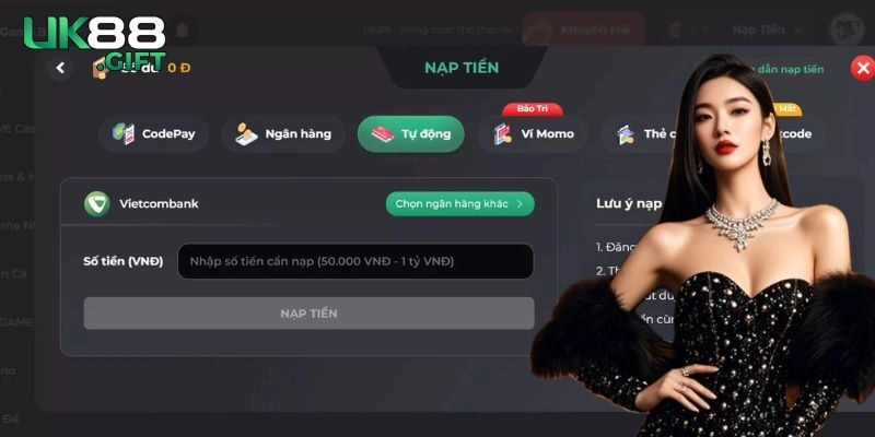 Hướng dẫn nạp tiền tại nhà cái